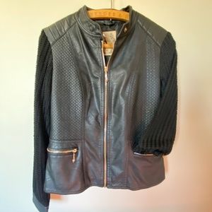 Black Motorcycle Jacket - XS